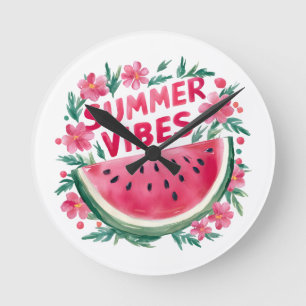 Horloge Ronde Vibes d'été