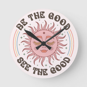 Horloge Ronde Vibrations Positives