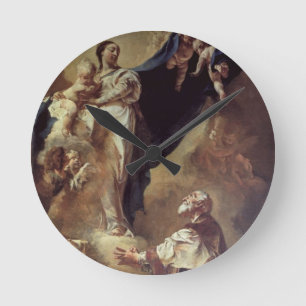 Horloge Ronde Vierge et enfant apparaissant à St Philip Neri,