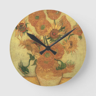 Horloge Ronde Vincent van Gogh Sunflowers, 1889