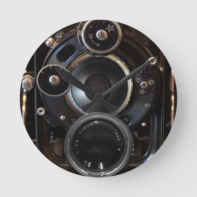 Horloge Ronde Vintage camera (Recto)