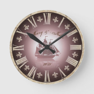 Horloge Ronde Vintage mariage