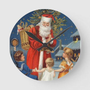 Horloge Ronde vintchristmas clock