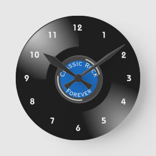 Horloge Ronde Vinyl Records Design