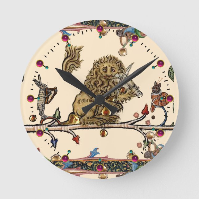 Horloge Ronde Violoniste Lion, Hare (Recto)