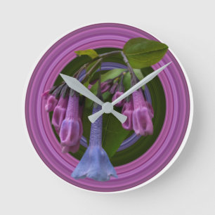 Horloge Ronde Virginia Bluebell Round Clock