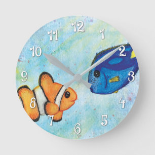 Horloge Ronde Visages familiers