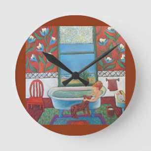 Horloge Ronde Visiteur à l'horloge de Bathtime