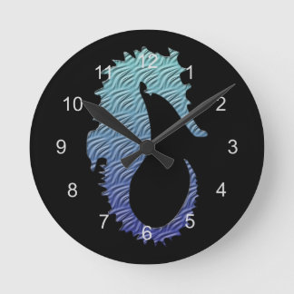 Horloge Ronde Voie maritime Blue Wave