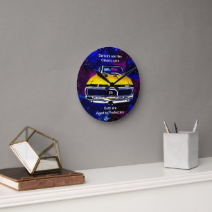 Horloge Ronde Voiture classique de la perfection
