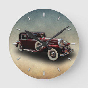 Horloge Ronde Voiture modèle de classique de Duesenberg (Duesy)