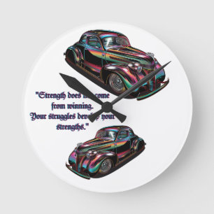 Horloge Ronde Voiture Muscle Classique