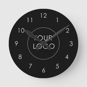 Horloge Ronde Votre logo ici Entreprise Entreprise Entreprise No