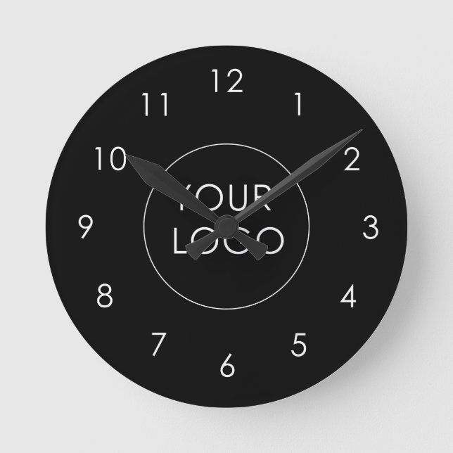 Horloge Ronde Votre logo ici Entreprise Entreprise Entreprise No (Recto)