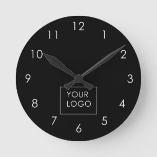 Horloge Ronde Votre logo ici Entreprise Entreprise Entreprise No