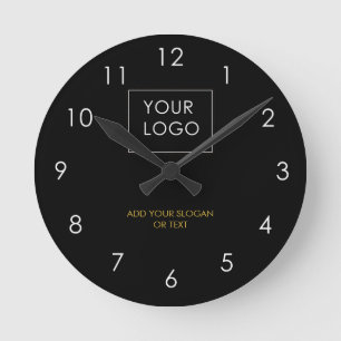 Horloge Ronde Votre logo ici Entreprise Entreprise Entreprise No