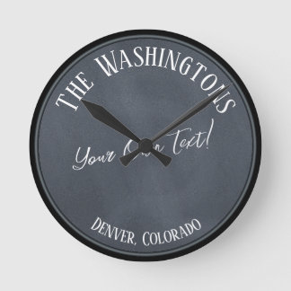 Horloge Ronde Votre propre texte sur le tableau de bord Texture 