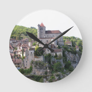 Horloge Ronde Vue du village et de l'église (photo) 3