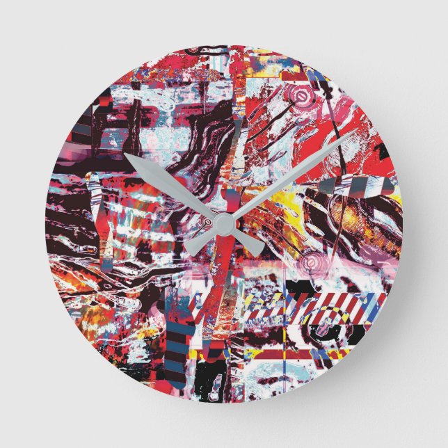 Horloge Ronde Wall Clock – Fragmented Pulse (Recto)