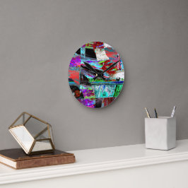 Horloge Ronde Wall Clock – Neon Pulse