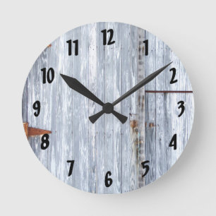 Horloge Ronde Wall Clock White Wash