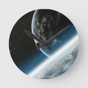 Horloge Ronde Wanduhr " Espace