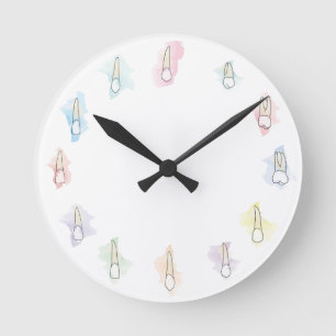 Horloge Ronde Watercolor