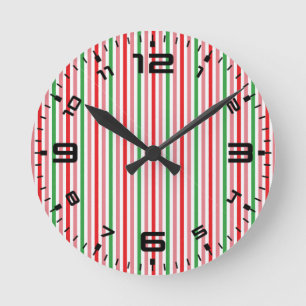Horloge Ronde Watermelon Summer Stripes Motif-56206
