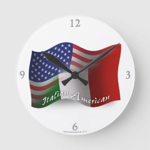 Horloge Ronde Waving Flag