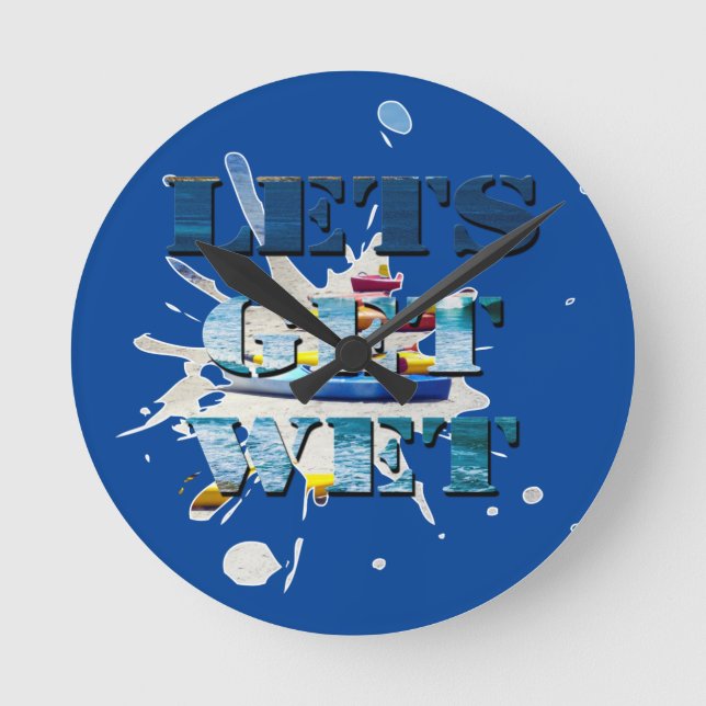 Horloge Ronde Wet On Beach, Wall Clock (Recto)