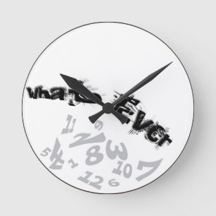 Horloge Ronde Whatever Decorative Analog Wall Clock