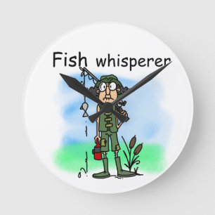 Horloge Ronde Whisperer de poissons
