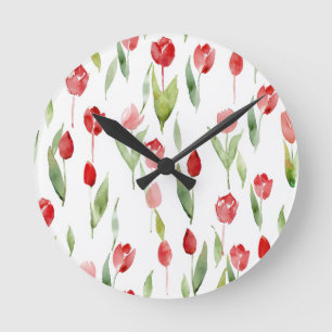Horloge Ronde "Whispers of Lilac Wall Clock"
