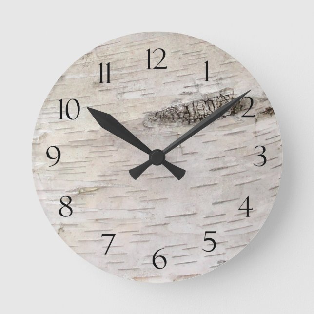Horloge Ronde White Birch (Recto)