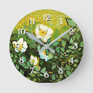 Horloge Ronde Wild Roses, popular painting par Vincent van Gogh