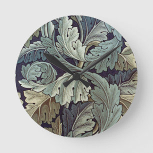Horloge Ronde William Morris Acanthus Feuilles