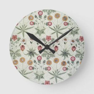 Horloge Ronde William Morris Daisy Floral Fond d'écran Motif