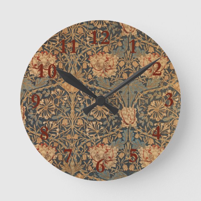 Horloge Ronde William Morris Honeysuckle Rich Wallpaper (Recto)