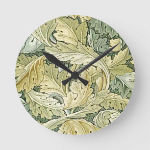 Horloge Ronde William Morris, nouveau d'art, original, Agathus,