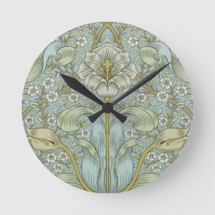 Horloge Ronde William Morris Spring Thicket : Floral antique