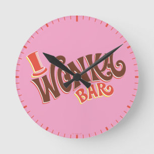 Horloge Ronde Wonka Bar Logo