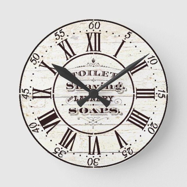 Horloge Ronde Wood bath (Recto)