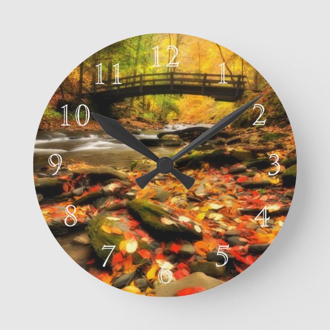 Horloge Ronde Wooden Bridge and Creek (Recto)