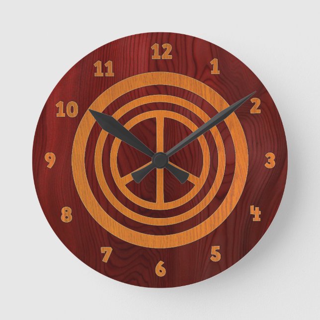 Horloge Ronde Woody Peace II (Recto)