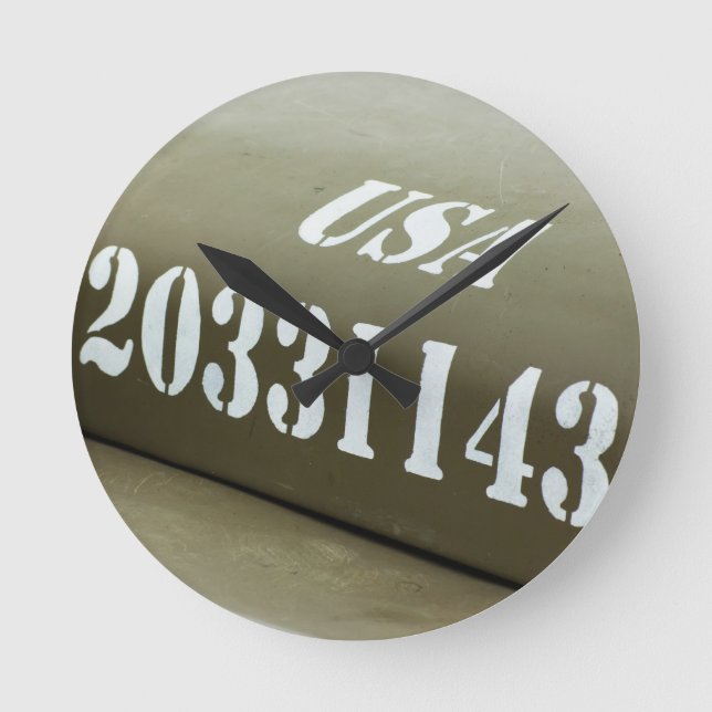 Horloge Ronde WWII US Army Jeep hood background (Recto)