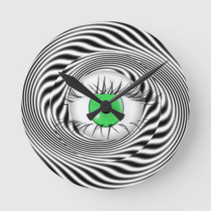 HORLOGE RONDE YEUX HYPNOTIQUE - HYPNOTISTE