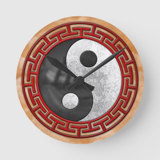Horloge Ronde Yin et Yang (Recto)