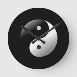 Horloge Ronde Yin Yang