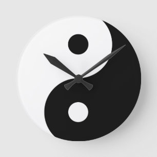 Horloge Ronde Yin Yang