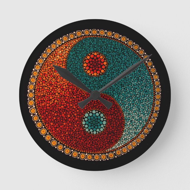Horloge Ronde Yin Yang Hand (Recto)